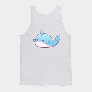 simple drawn narwhal Tank Top